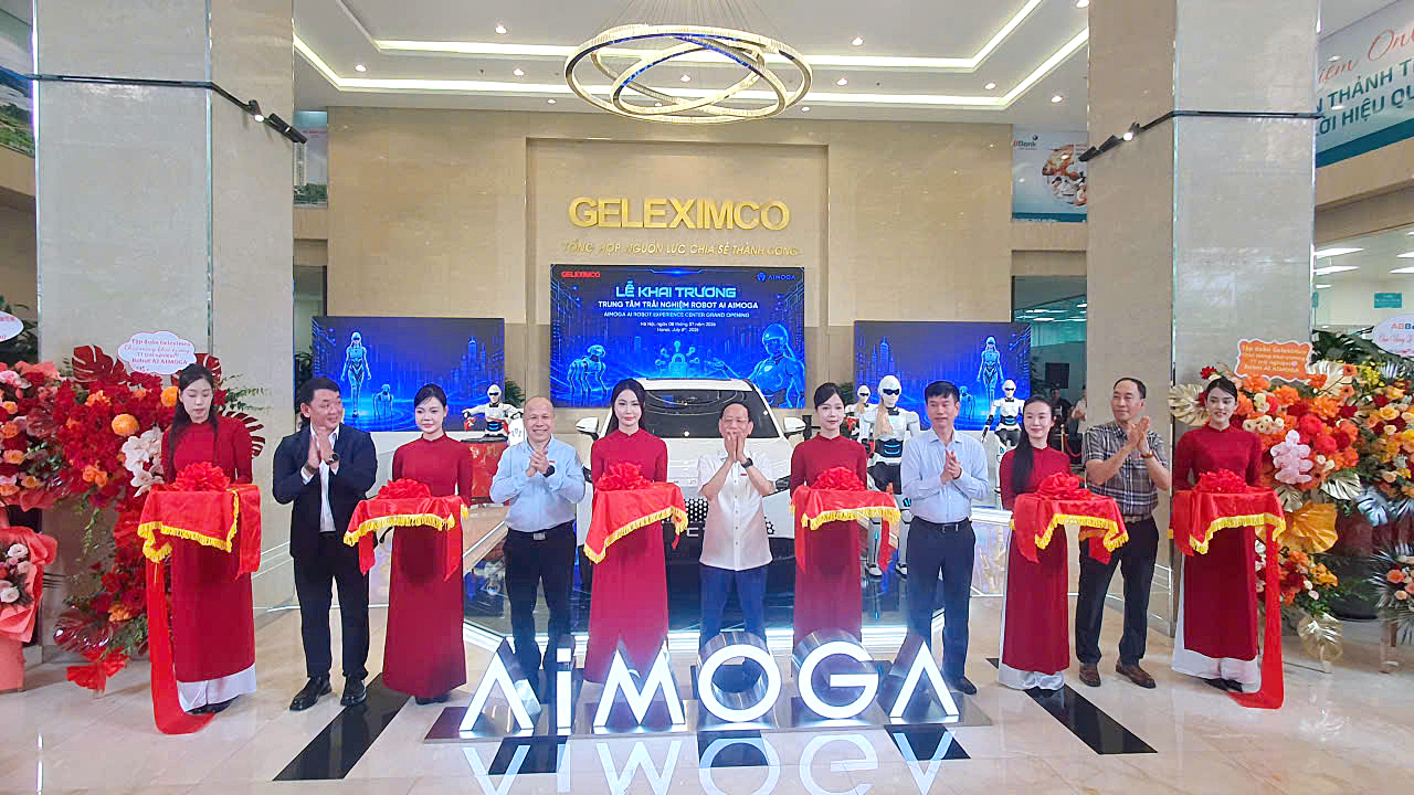 GELEXIMCO khai trương Trung tâm Trải nghiệm Robot AI AIMOGA: Mở rộng không gian công nghệ AL